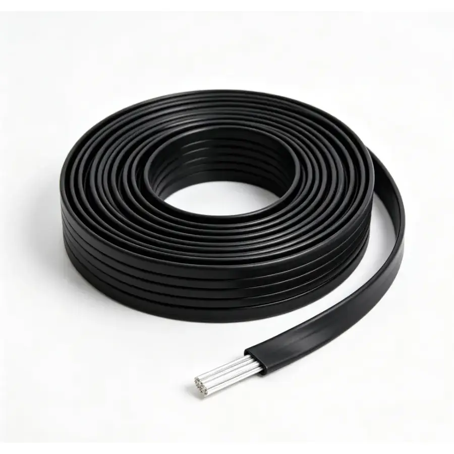 Alambre plano aislado con PVC de aluminio