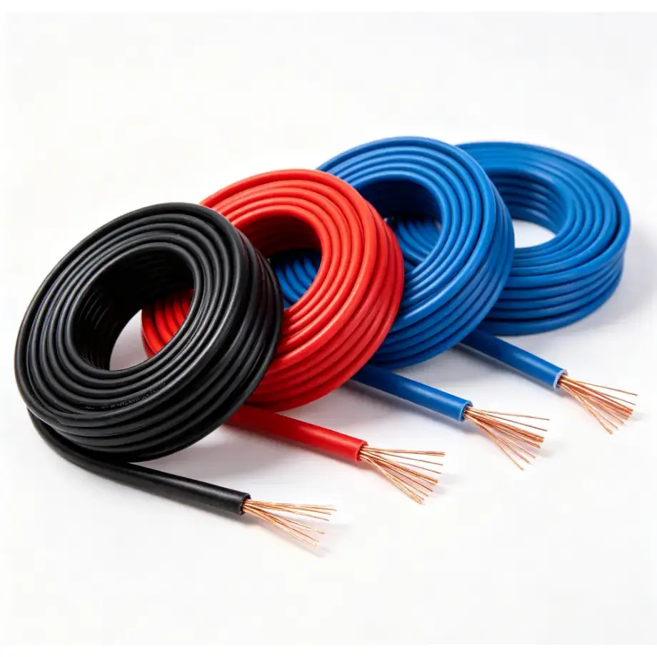 Alambre flexible de cobre y PVC
