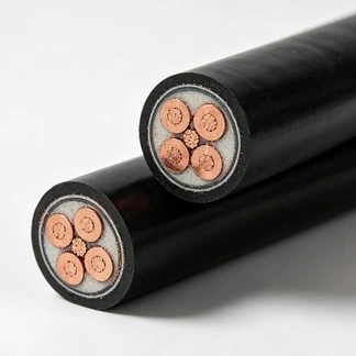 Cable de alimentación de baja tensión resistente al fuego de PVC de cobre FR