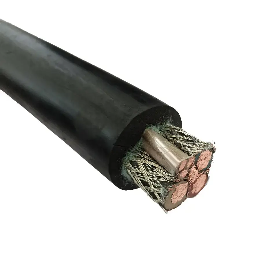 Cable de goma para esquilador de carbón blindado con metal